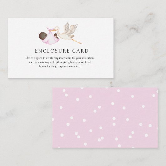 Pink Stork Custom Enclosure Kaart (Voorkant / Achterkant)