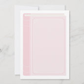 Pink Storybook Baby shower Uitnodiging (Achterkant)