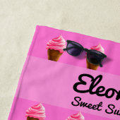 Pink Strawberry and Chocolate Ice Cream Pattern  Strandlaken (In situ)