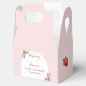 Pink Strawberry Baby Shower Bedankdoosjes (Geopend)