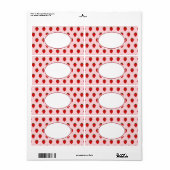 Pink Strawberry Labels (Full Sheet)