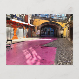 Pink Street, Lissabon, Portugal Briefkaart