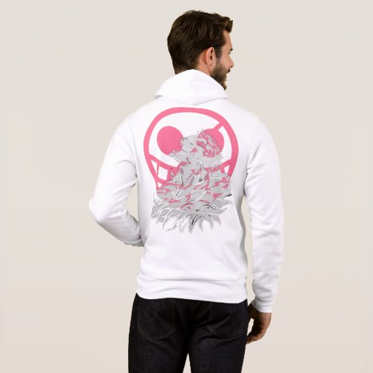 Pink String Tyrant Hoodie – Underworld Joker Style (Achterkant volledig)