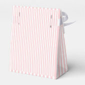 Pink Stripe Coastal Preppy Bedankdoosjes (Achterkant)