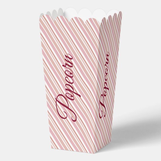 Pink Stripe Design Bedankdoosjes (Achterkant)