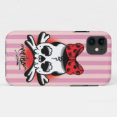 Pink Stripe Dokuro-Chan Case-Mate iPhone Case (Achterkant (horizontaal))