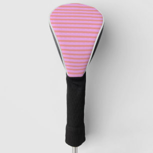 Pink Stripe Golf Hoesje Golfheadcover