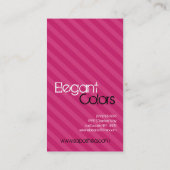 Pink Stripe Make-up Artist Palette Visitekaartje (Achterkant)