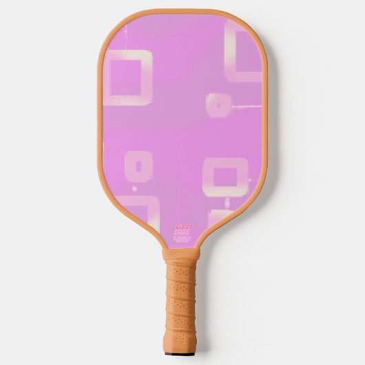 Pink Stripe Pickleball Paddle (Achterkant)