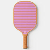 Pink Stripe Pickleball Paddle (Voorkant)