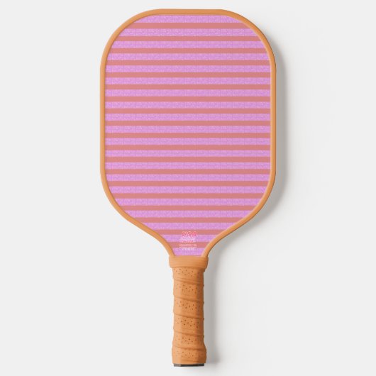Pink Stripe Pickleball Paddle (Voorkant)