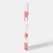 Pink Stripe Summer Marine Pattern Case-Mate iPhone Case (Achterkant / Rechts)