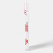 Pink Stripe Summer Marine Pattern Case-Mate iPhone Case (Achterkant / Links)