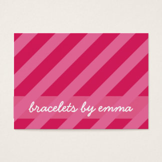 "Pink Stripe" Vriendschap Armband Kaart