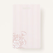 Pink Stripe Whisk Spoon Bakery Business Employee Badge (Achterkant)