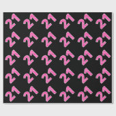 Pink Stripes 21 Event # (Verjaardag, Jubileum) Cadeaupapier (Vlak)