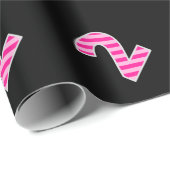 Pink Stripes 2 Event # (Verjaardag, Jubileum) Cadeaupapier (Rol Hoek)