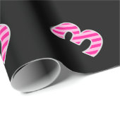 Pink Stripes 3 Event # (Verjaardag, Jubileum) Cadeaupapier (Rol Hoek)