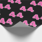 Pink Stripes 44 Event # (Verjaardag, Jubileum) Cadeaupapier (Hoek)