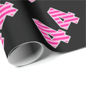 Pink Stripes 44 Event # (Verjaardag, Jubileum) Cadeaupapier (Rol Hoek)