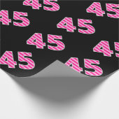 Pink Stripes 45 Event # (Verjaardag, Jubileum) Cadeaupapier (Hoek)
