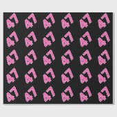Pink Stripes 47 Event # (Verjaardag, Jubileum) Cadeaupapier (Vlak)