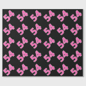 Pink Stripes 54 Event # (Verjaardag, Jubileum) Cadeaupapier (Vlak)