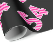 Pink Stripes 54 Event # (Verjaardag, Jubileum) Cadeaupapier (Rol Hoek)