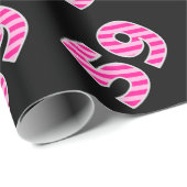 Pink Stripes 59 Event # (Verjaardag, Jubileum) Cadeaupapier (Rol Hoek)
