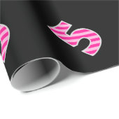 Pink Stripes 5 Event # (Verjaardag, Jubileum) Cadeaupapier (Rol Hoek)