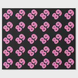 Pink Stripes 89 Event # (Verjaardag, Jubileum) Cadeaupapier