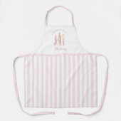 Pink Stripes Bakery Schort (Voorkant)