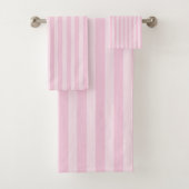 Pink Stripes Bath Towel  Bad Handdoek (Insitu)