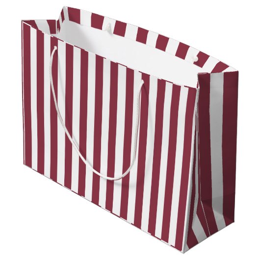 Pink Stripes Birthday Groot Cadeauzakje (Achterkant Gekanteld)