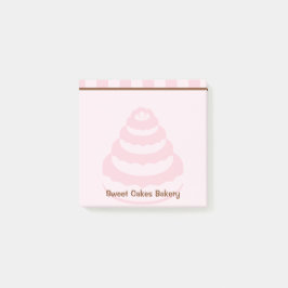 Pink Stripes Cake Bakery Post-it Notitieblok Post-it® Notes