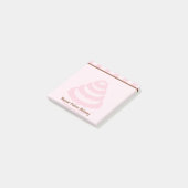Pink Stripes Cake Bakery Post-it Notitieblok Post-it® Notes (Schuin)