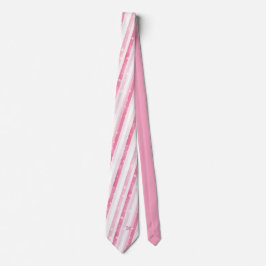 Pink Stripes Christmas Neck Tie Stropdas