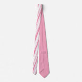 Pink Stripes Christmas Neck Tie Stropdas (Achterkant)