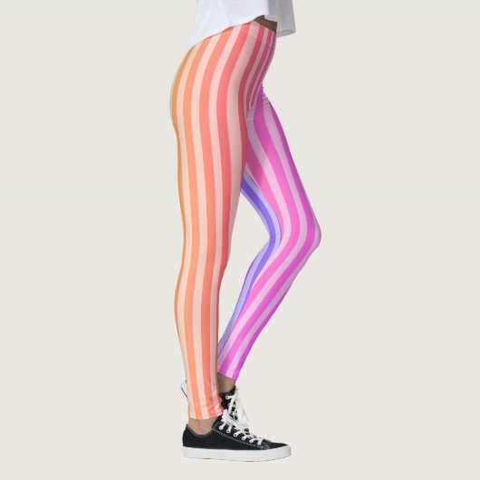 Pink Stripes Classic Leggings (Rechts)