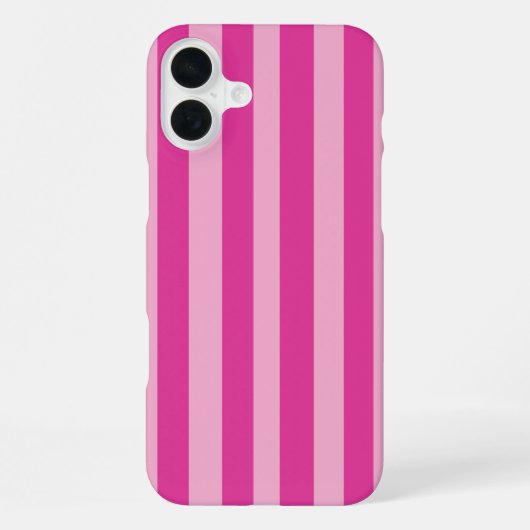 Pink Stripes  iPhone Hoesje (Achterkant)