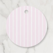 Pink Stripes Lemons and Flowers Graduation Bedankjes Labels (Achterkant)