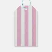 Pink Stripes Lemons Yellow Bow Graduation Cadeaulabel (Achterkant)