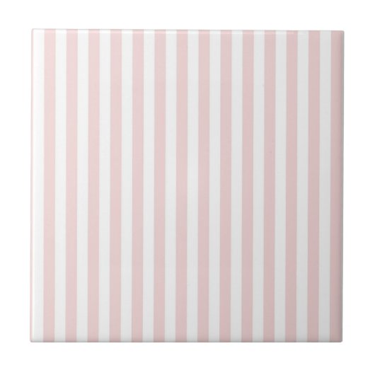Pink Stripes Pattern Minimal Modern Spring Summer Tegeltje (Voorkant)
