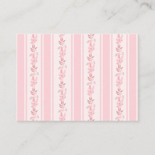 Pink stripes retro bow baby shower book request informatiekaartje (Achterkant)