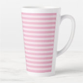 Pink Stripes Seamless Pattern Latte Mok (Rechts)