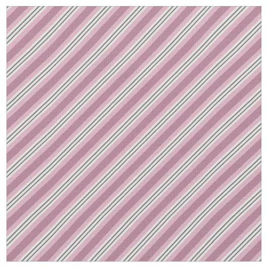 Pink Stripes Stof (Close Up)