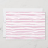 Pink Stripes We Moved Y'all Moving Announcement Kaart (Achterkant)