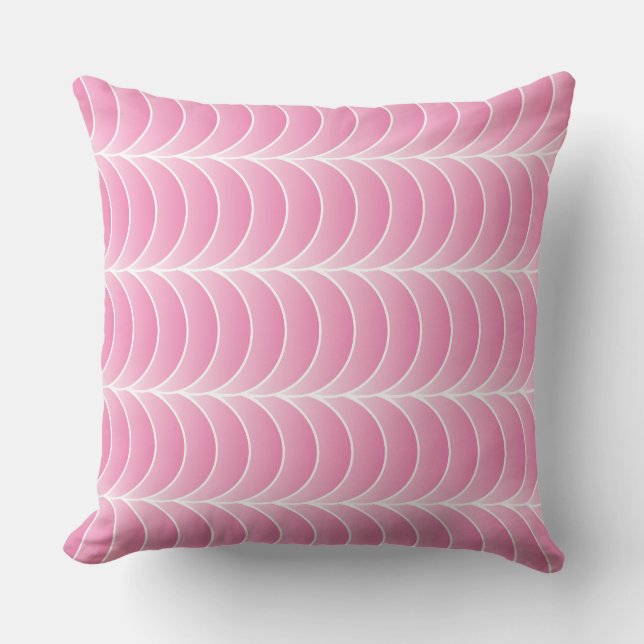 pink strips throw pillow kussen (Voorkant)