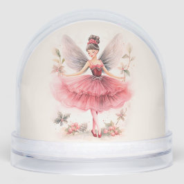 Pink Sugar Plum Fairy Christmas Sneeuwbol