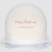 Pink Sugar Plum Fairy Christmas Sneeuwbol (Achterkant)